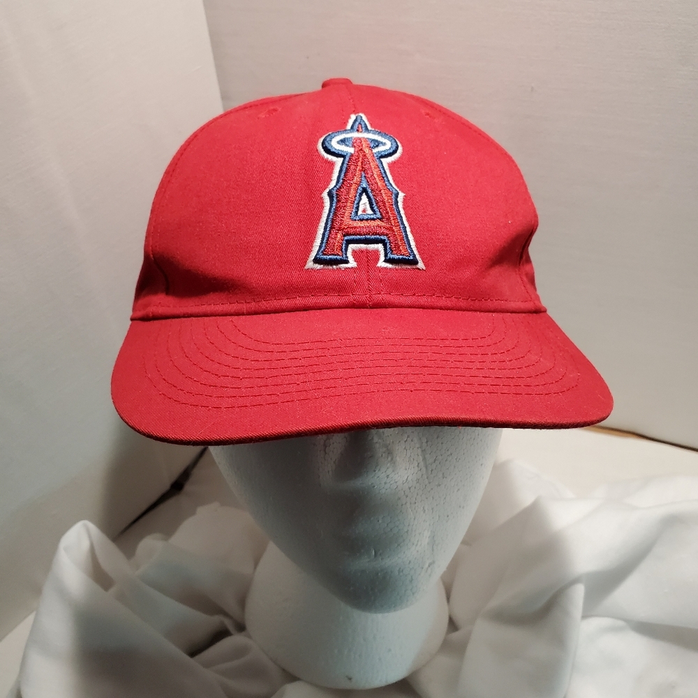 OC Sports Youth Angel's Red Baseball Cap with Logo Adjustable
